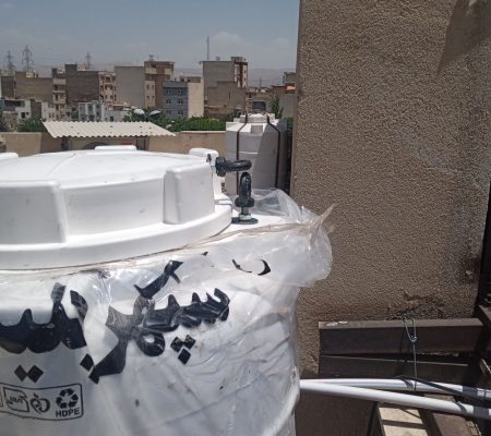 نصب قفل درب تانکر آب پلاستیکی